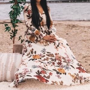 Buffalo David Bitton Red and Brown Wrap Sundress